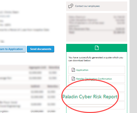 Where to find the report Paladin Cyber Risk Report